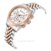 BONIA BNB10845-1612C Chronograph Silver Rosegold Stainless Steel